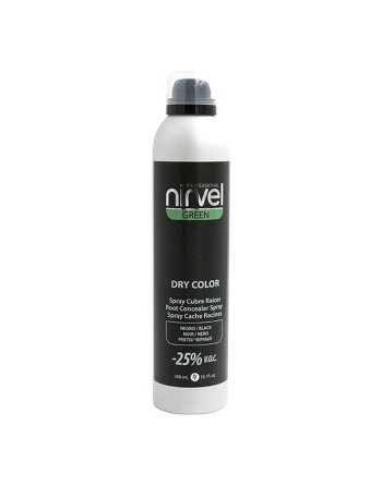 Ansatzspray für graues Haar Green Dry Color Nirvel Green Dry Schwarz (300 ml)