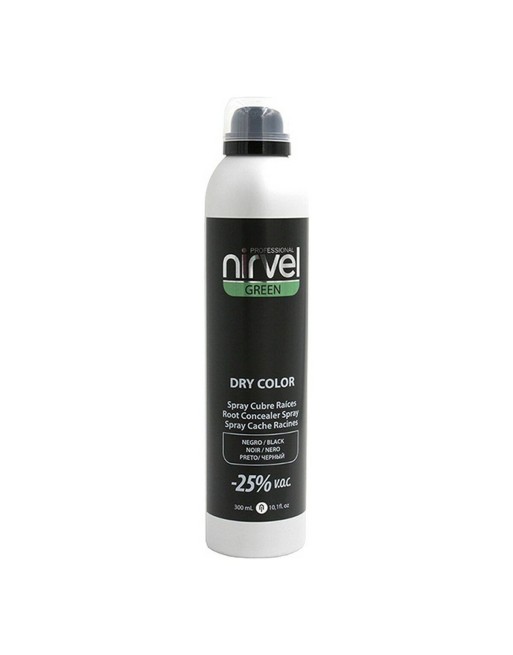 Spray Copri Capelli Brizzolati Green Dry Color Nirvel Green Dry Nero (300 ml)