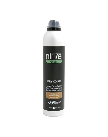 Spray Correcteur de Racines et Cheveux Blancs Green Dry Color Nirvel Green Dry Marron léger (300 ml)