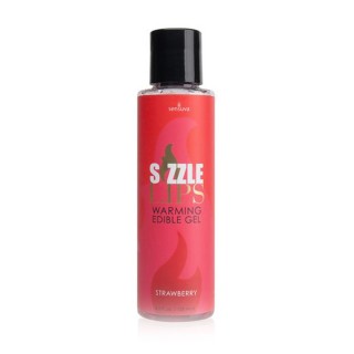 Sizzle Lips essbares Gel mit Wärmeeffekt Erdbeere 125 ml Sensuva 7303 125 ml