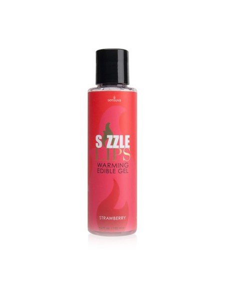 Gel Sabor Fresa Sizzle Lips (125 ml) Sensuva 7303 125 ml