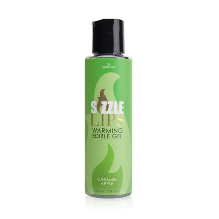 Gel chauffant comesible Sizzle LipsCaramel de Pomme 125 ml Sensuva 7310 125 ml