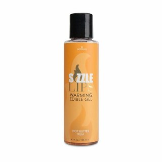 Gel Commestibile Effetto Caldo Sizzle Lips Butter Rum 125ml Sensuva 7327 125 ml