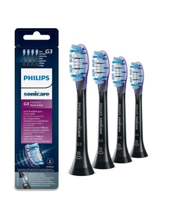 Recambio para Cepillo de Dientes Eléctrico Philips HX9054/33 Negro 4 Unidades
