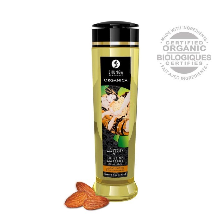 Massage Oil Organic Almond Sweetness Amour Shunga 240 ml