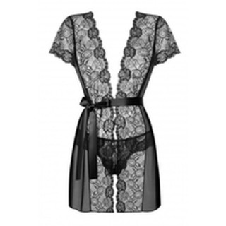 Kittel Obsessive Alluria peignoir Schwarz L/XL