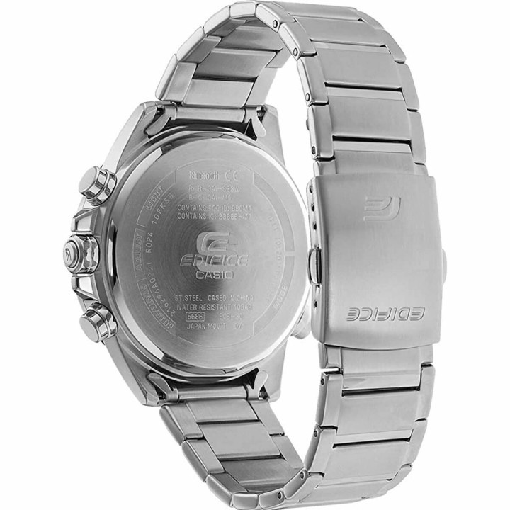 Reloj Hombre Casio ECB-30D-1AEF Ø 46 mm Negro Plateado