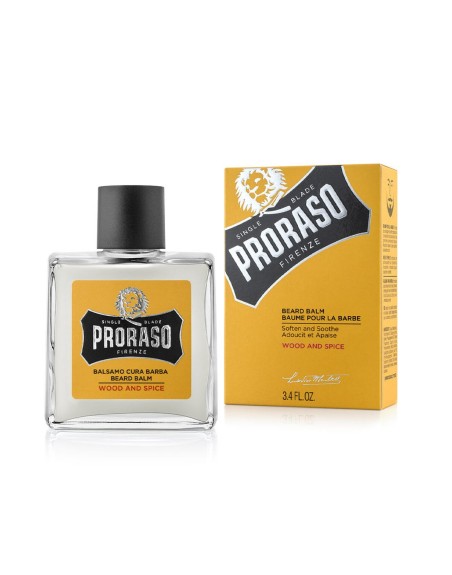Balsam til Skægget Yellow Proraso Wood And Spice 100 ml