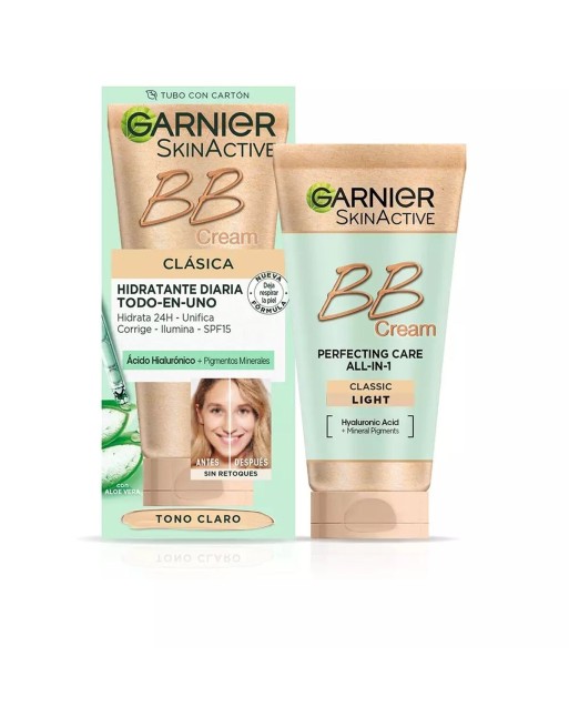 Hydrating Cream with Colour Garnier Skin Naturals Spf 15 Clear (50 ml)