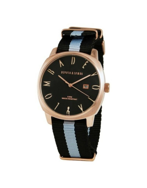 Men's Watch Devota & Lomba DL008MSPBK-GR-03BLACK (Ø 42 mm)