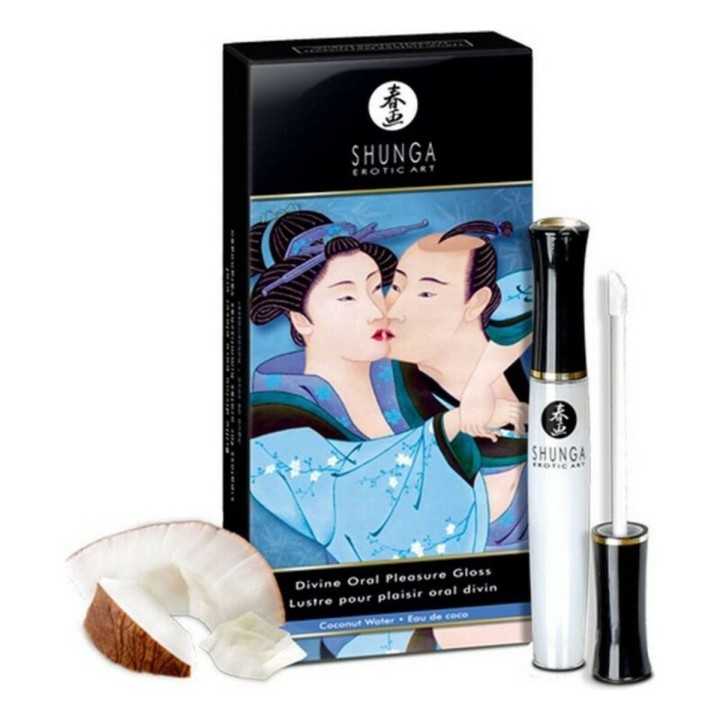 Gloss para Placer Oral de Agua de Coco Shunga GR27352 (10 ml) Coco 10 ml