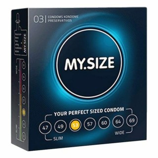 Préservatifs Mister Size 04111670000 (3 pcs) 17,8 cm