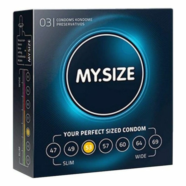 Préservatifs Mister Size 04111670000 (3 pcs) 17,8 cm