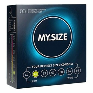 Préservatifs Mister Size 04111590000 (3 pcs) 16,3 cm