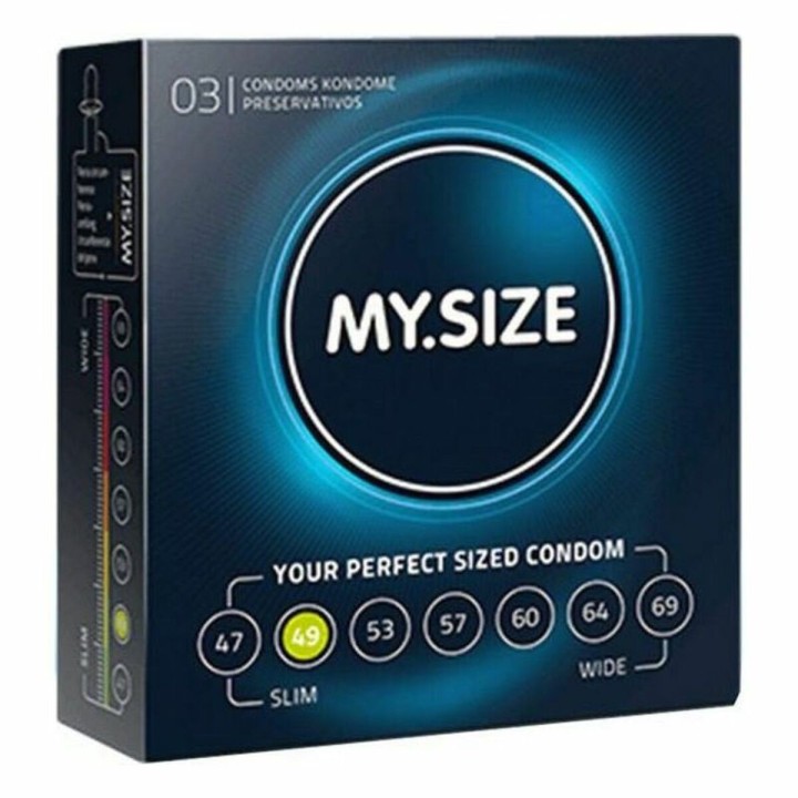 Préservatifs Mister Size 04111590000 (3 pcs) 16,3 cm
