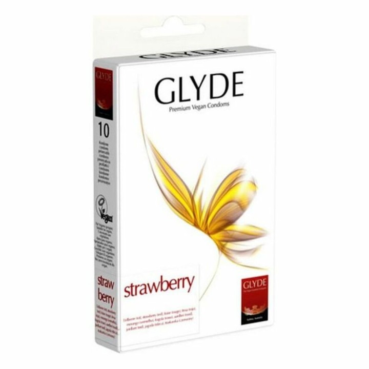 Kondome Glyde Erdbeere 18 cm (10 uds)