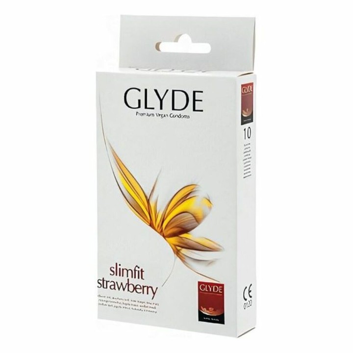 Kondomer Glyde Jordbær 17 cm (10 uds)