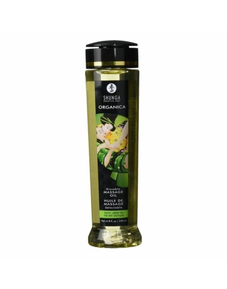 Olio Biologico per Massaggio al Tè Verde Shunga Exotic (240 ml)