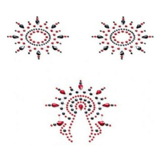 Ensembre Gloria  Noir & Rouge Mystim (3 pcs)
