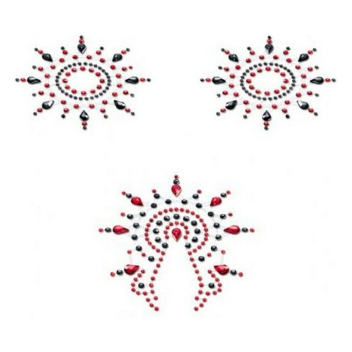 Gloria Sæt Sort & Rød Mystim (3 pcs)