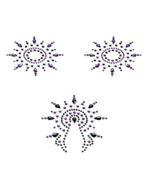 Gloria Set Schwarz & Lila Mystim (3 pcs)