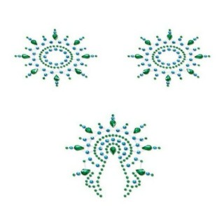 Flamboyant Blue & Green Mystim 46656 Turquoise (3 pcs)