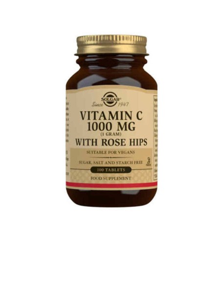 Rose Hips + Vitamina C Solgar Rose Hips C (100 uds)