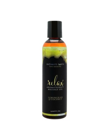 Massage Oil Relax 240 ml Intimate Earth Citric Sweet