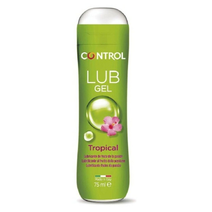Vandbaseret Glidecreme Lub Tropical Control Passionsfrugt (75 ml)