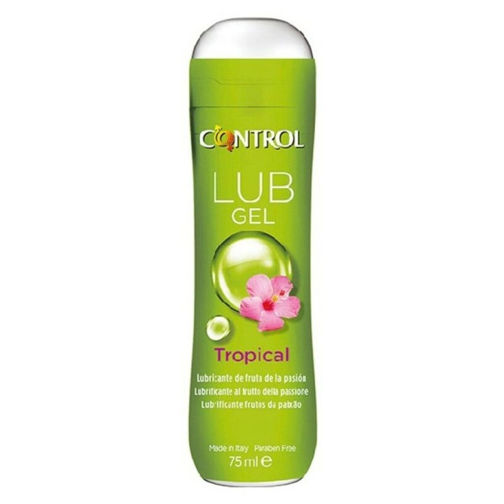Vandbaseret Glidecreme Lub Tropical Control Passionsfrugt (75 ml)