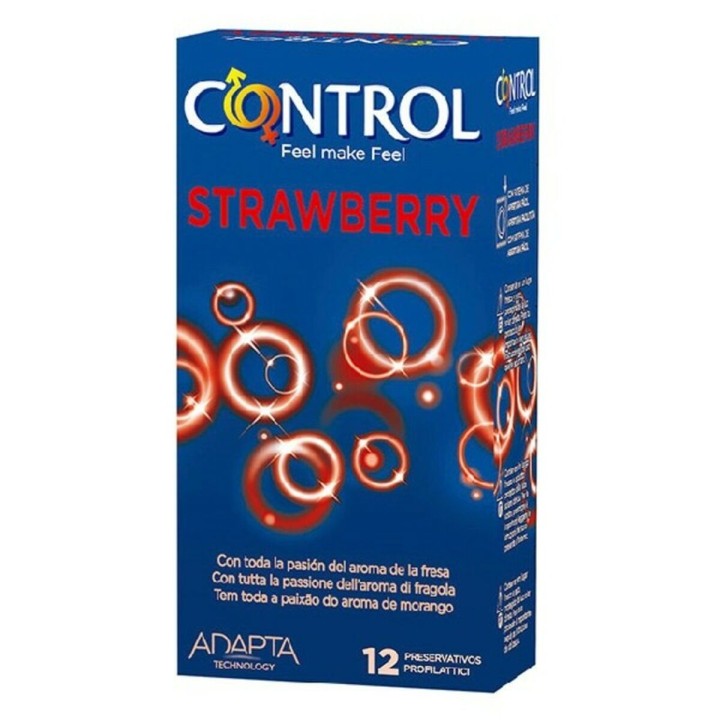 Kondomer Control 43224 Jordbær (12 uds)