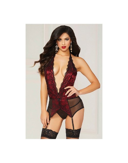 Corset Seven Til Midnight Noir/Rouge (Taille unique)